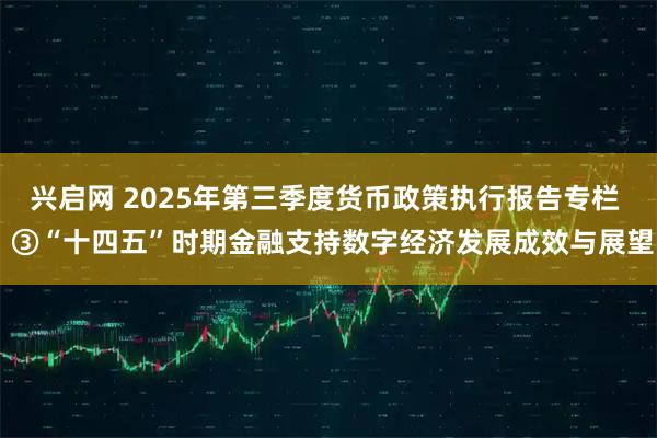 兴启网 2025年第三季度货币政策执行报告专栏  ③“十四五”时期金融支持数字经济发展成效与展望